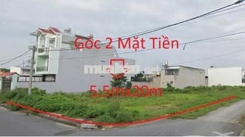 2mặt tiền Huỳnh Văn Cọ và ql22 ngang 5,5X20,4m giá 2ty150 ,shr,thổ cư