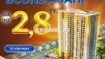 Căn hộ 2PN Bcons Asahi Dĩ An, giá 2.8 tỷ, nhận nhà Quý 2/2027