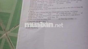 Bán nhà 3 tầng ngay Chợ Mỹ Quý - trung tâm TP.Long Xuyên, An Giang