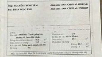 Giá : 3Tỷ950 - Bán nhà hẻm ba gác đường Thích Quảng Đức ,Q.Phú Nhuận