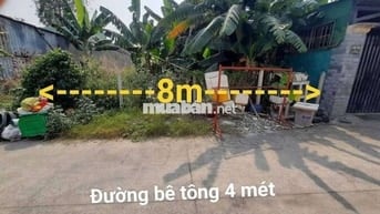 Đất 8 x 21 (161m2 full thổ) hẻm ôtô 4m gần chợ Xuân Thới Thượng