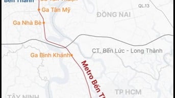 đất chính chủ-cách tuyến metrol500m,ga bình khánh2,5km.1000m2-4,8 tỷ