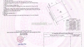 Bán đất mặt tiền đường nhựa , Phường Long Thuận