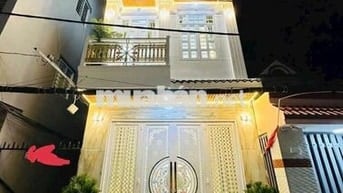 NHÀ MỚI-3 TẦNG-VỊ TRÍ ĐẮC ĐỊA-HẺM XE HƠI THÔNG-KHO A-NHÀ BE-CHỈ 6,95TI