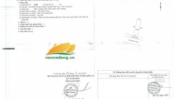 Nền 90m2 thổ cư (5x18) KDC cán bộ công chức huyện Mộc Hóa giá 1 tỷ