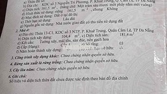 tổng diện tích 161m2. 5m ngang nở hậu 7m20