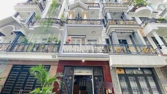 Nhà Đẹp 4x14m 3Lầu (4PN 5WC) Hẻm 6m. Khu Đồng Bộ Lê Văn Quới