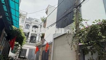 Cho thuê nhà 1 trệt 3 lầu thiết kế thoáng ô tô đậu trong nhà hẻm QL 13