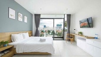 CHO THUÊ CĂN HÔ TRUNG TÂM ĐỐI DIỆN TOÀ BECAMEX TOWER  1PN FULL