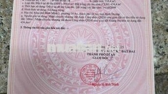 bán đất dt 734 m ngang 13 m dài 56 m ,cách  chợ dĩ an 150 m