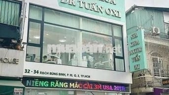 CHO THUÊ NHÀ MT RẠCH BÙNG BINH Q3, NGANG 7M, TRỆT 2 LẦU, GIÁ 35 TRIỆU