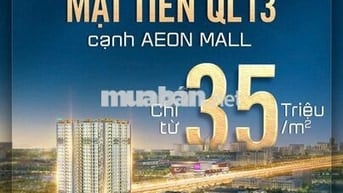 Căn hộ 2PN-2WC sắp bàn giao mặt tiền quốc lộ 13, thanh toán 1%/tháng.