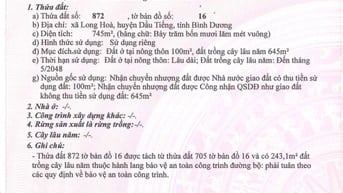 BÁN ĐẤU GIÁ TS VIB L4_LONG HOÀ, DẦU TIẾNG, BÌNH DƯƠNG, NAY LÀ TPHCM