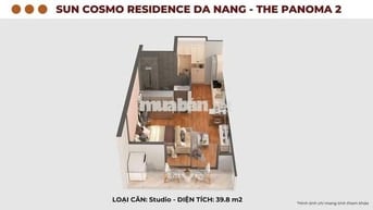 Chủ cần bán căn hộ studio 35m² view sông Hàn- pháo hoa- sở hữu lâu dài