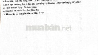 Chính chủ, đất ấp Hòa Bình, Hùng Vương,133,5m,thổ cư