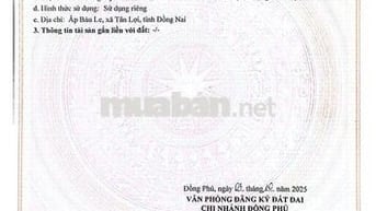 4 MIẾNG ĐẤT sổ đỏ TÂN LỢI TÌM NĂNG >1000m2 từ 400tr