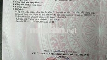 BÁN NHÀ 227/18 LÝ THÁI TỔ, QUẬN 10. DT:3.3X9M. 27 M2. GIÁ 5.8 TỶ TL