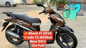 [Như mới 100%]👉 Sym Shark bản Fi 2014. Odo12.900km