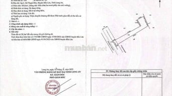 bán đất thổ cư mặt tiền ấp 3 thạnh đức bl long an