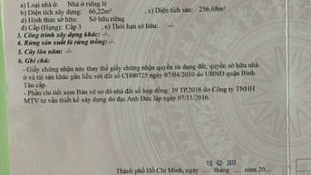 Bán nhà đường Lê Văn Quới, Quận Bình Tân (cũ), TP. Hồ Chí Minh