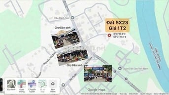 🏡 BÁN ĐẤT – 5x23 – ĐƯỜNG NHỰA Ô TÔ THÔNG – GẦN TL15 - CHỈ TỪ 1 TỶ 2 TL