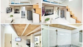 PHÒNG DUPLEX TONE TRẮNG HIỆN ĐẠI NGAY LÊ VĂN SỸ Q.3 AN NINH CAO