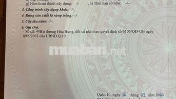 NHÀ MT GÓC 46 HOÀ HƯNG Q10, TRỆT 2 LẦU, FULL NỘI THẤT, GIÁ 5.9 TỶ HOT