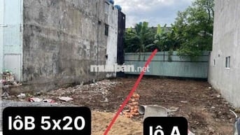 Đất thổ cư. diện tich 5x19 đất Diện tích rất đẹp xây dựng. Mà giá t