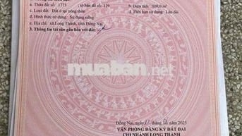 đất sổ hồng 100m2 thổ cư đường nhựa vỉa hè