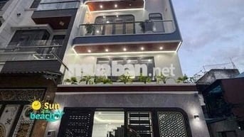 nhà 5,5x14m 5 tầng 4pn 5wc hẻm xe hơi thông đường Bình Thành BHH B