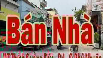 Bán Nhà : mặt tiền đường Thích Quảng Đức P.4 Q.Phú Nhuận - dt:4x16m 1L