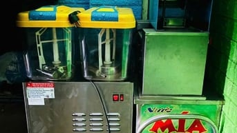 sang lại bộ dụng cụ máy làm nước mía, rau má ...