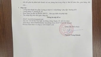 Tuyển nhân viên Sales Admin làm việc tại văn phòng