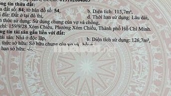 nhà quận 4, diện tích đất lớn không bị quy hoạch , giá tốt