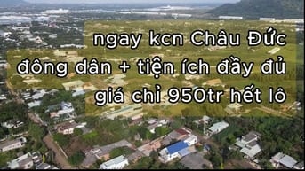 Bán đất ngay kcn Châu Đức, xã Nghĩa Thành - Tp.HCM