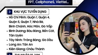 [BÌNH CHÁNH] Tuyển dụng PG/PB - Tư vấn bán hàng ĐTDĐ Samsung 