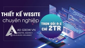 Thiết kế web trọn gói A-Z chỉ 2tr chuẩn SEO lên top Google