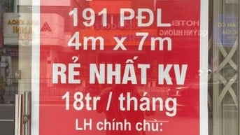 Mặt bằng cho thuê tại 191 Phan Đăng Lưu