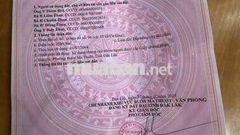 Cần bán ５００ｍ２ cuối hẻm 451 Ymon, phường Buôn ma thuột