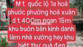 Chủ gởi bán  lô đất hoà phước phường hoà xuân th phố đà nẳng