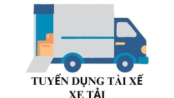 Tuyển tài xế xe tải, rành đường thành phố, llàm gần bến xe quận 8