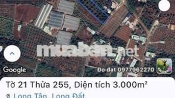 BÁN 3000M2 ĐẤT TRUNG TÂM XÃ LONG TÂN GIÁ 9TỶ, CƠ HỘI ĐẦU TƯ