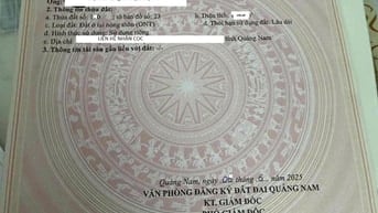 Cô cần tiền làm nhà chống Bão, Bán MT Đường 8m nhìn qua phố cổ Hội An