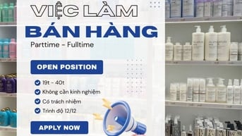 Tiệm Nhà Blue Beauty tuyển nhân viên bán hàng tại đại lí