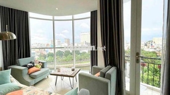 🔥Cho thuê căn hộ full kính Vòng Cung 🔥View Bờ Kè, 1PN - Ban công❤️