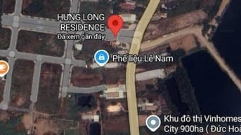 Đât khu dân cư Hưng Long - sổ hồng chính chủ 1ty300