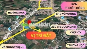 6x60m Mặt Tiền Kênh Thoáng Mát Có Thổ Cư. Sổ Hồng Riêng. Chỉ 499Tr