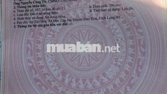 200m2  Nhà cấp 4, 2 phòng ngủ, Thổ cư chính chủ, đường Lục viên