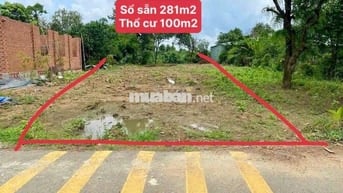 ĐẤT THỎ CƯ TP.HCM 281m2 GIÁ CHỈ 620 TRIỆU MẶT TIỀN ĐƯỜNG NHỰA 32M