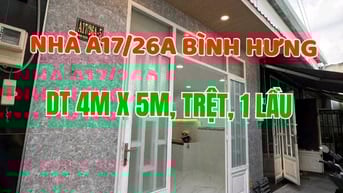 Nhà mới đẹp, Trệt, 1lầu, Hẻm Chùa Viên Minh, raNguyễn V Linh Bình Hưng